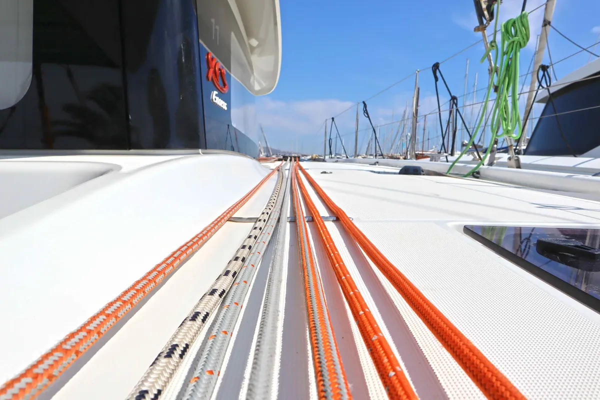 STARFISH, a Excess 11 catamaran at Parikia, Greece