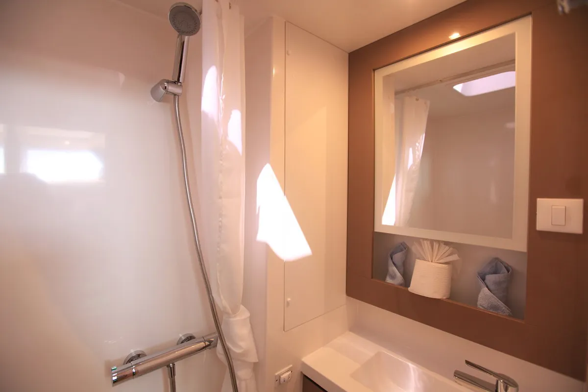 Head on Three Sheets, a Fountaine Pajot Saona 47 Quintet catamaran at Road Town, British Virgin Islands