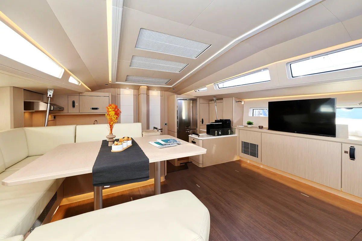 Salon of Friends, a Jeanneau 60 sailboat at Seget Donji, Croatia