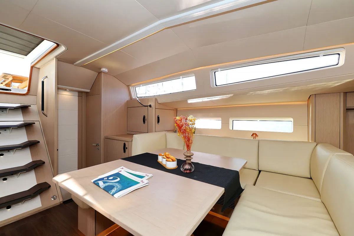 Galley of Friends, a Jeanneau 60 sailboat at Seget Donji, Croatia