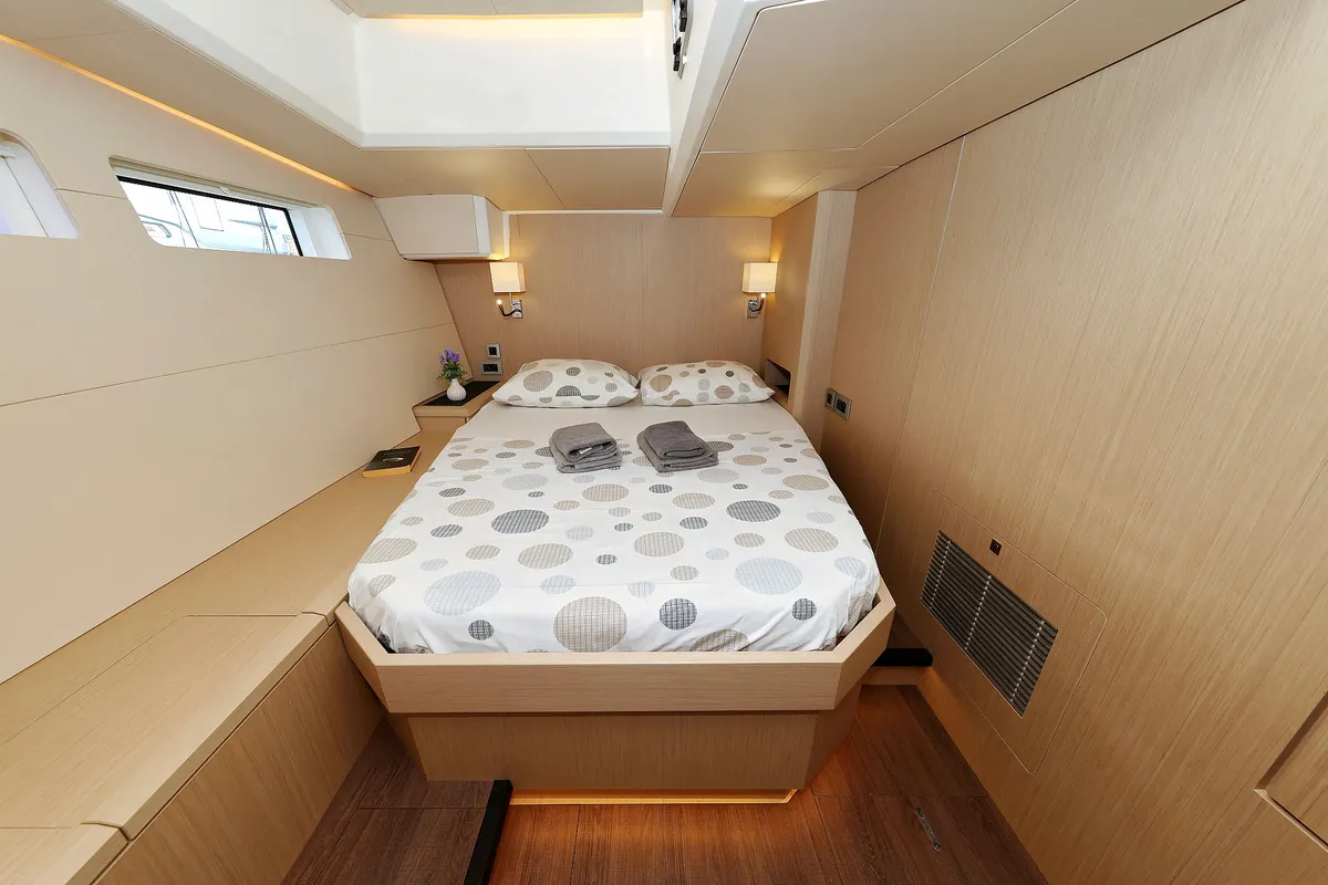 Cabin on Friends, a Jeanneau 60 sailboat at Seget Donji, Croatia