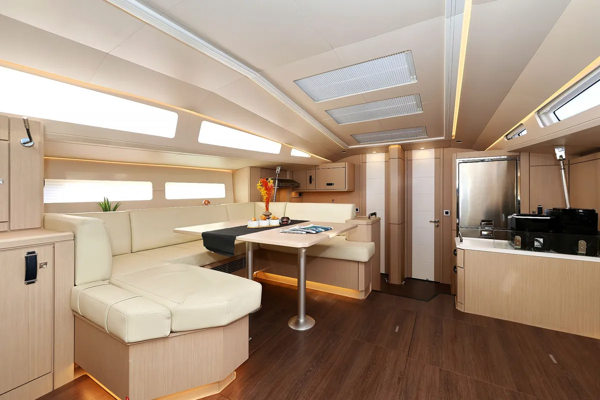 Salon of Friends, a Jeanneau 60 sailboat at Seget Donji, Croatia