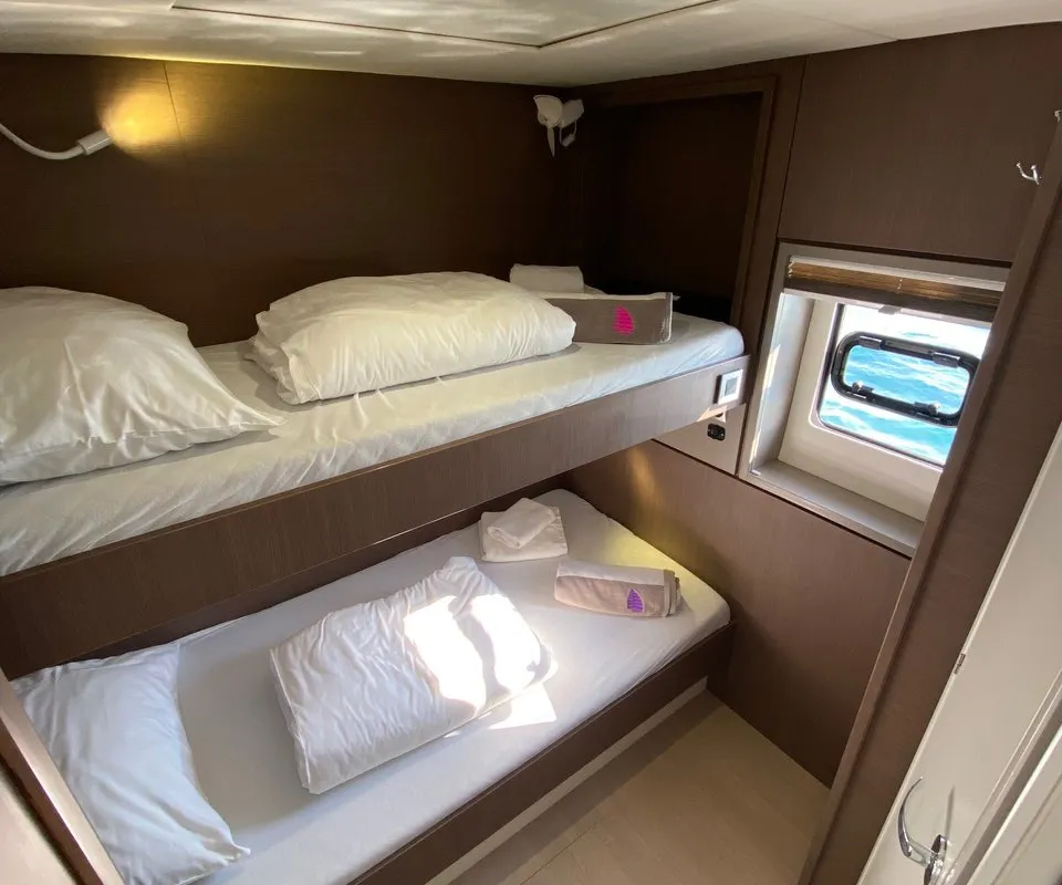 Cabin on Baša, a Bali 4.8 catamaran at Grad Kaštela, Croatia