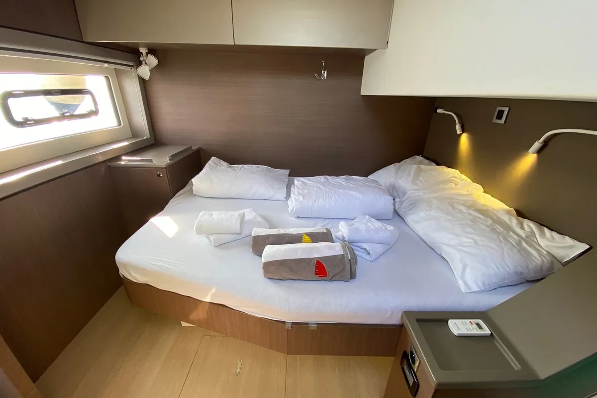 Cabin on Baša, a Bali 4.8 catamaran at Grad Kaštela, Croatia