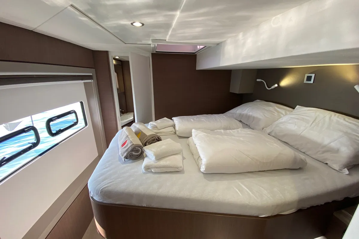 Cabin on Baša, a Bali 4.8 catamaran at Grad Kaštela, Croatia