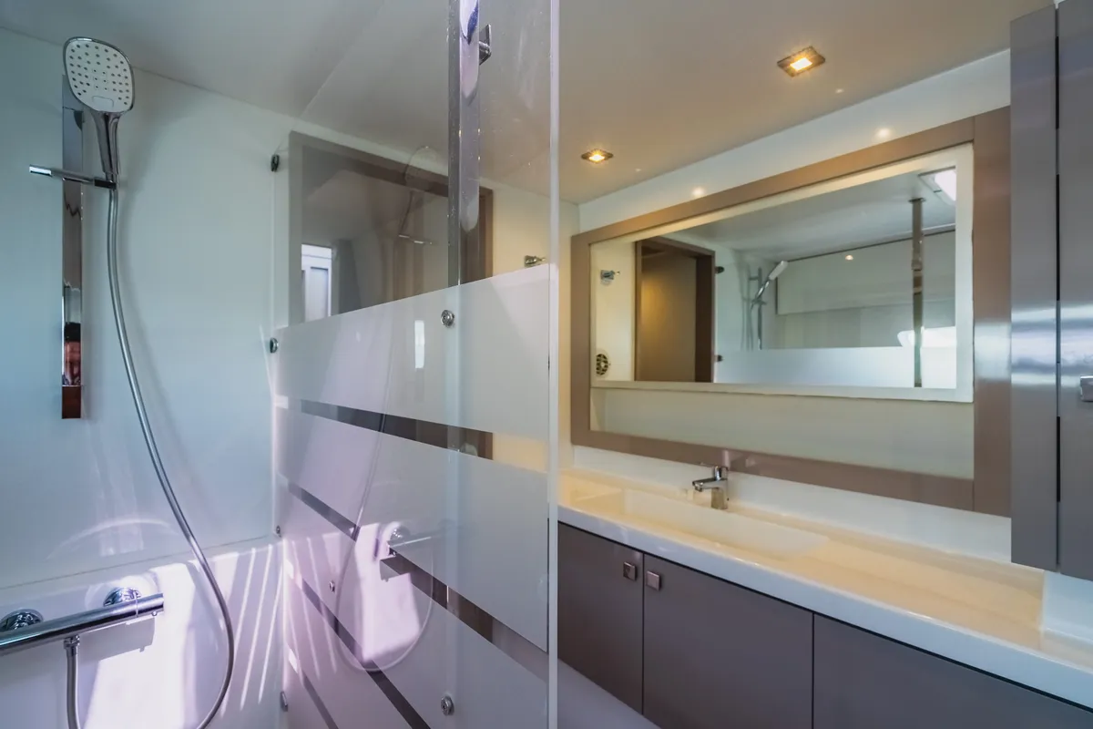 Head on Pegasus, a Fountaine Pajot Astrea 42 catamaran at Road Town, British Virgin Islands