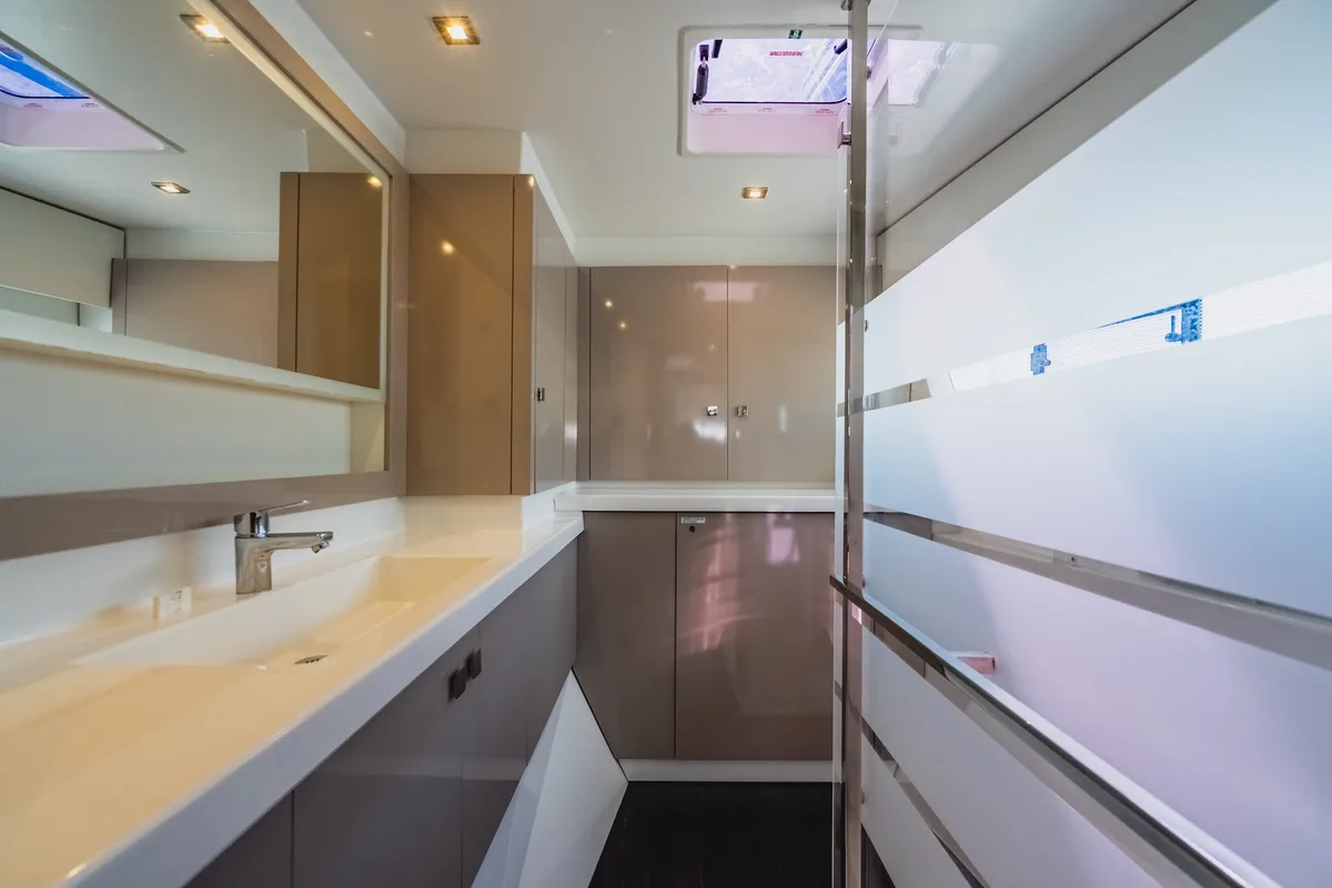 Head on Pegasus, a Fountaine Pajot Astrea 42 catamaran at Road Town, British Virgin Islands