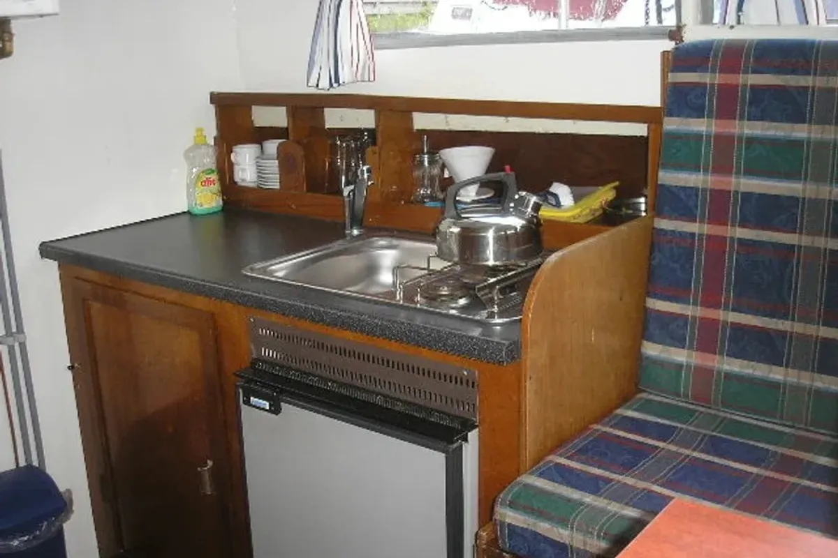 Galley of Palomino, a Gulet Doerak 950 motorboat at Woudsend, Netherlands