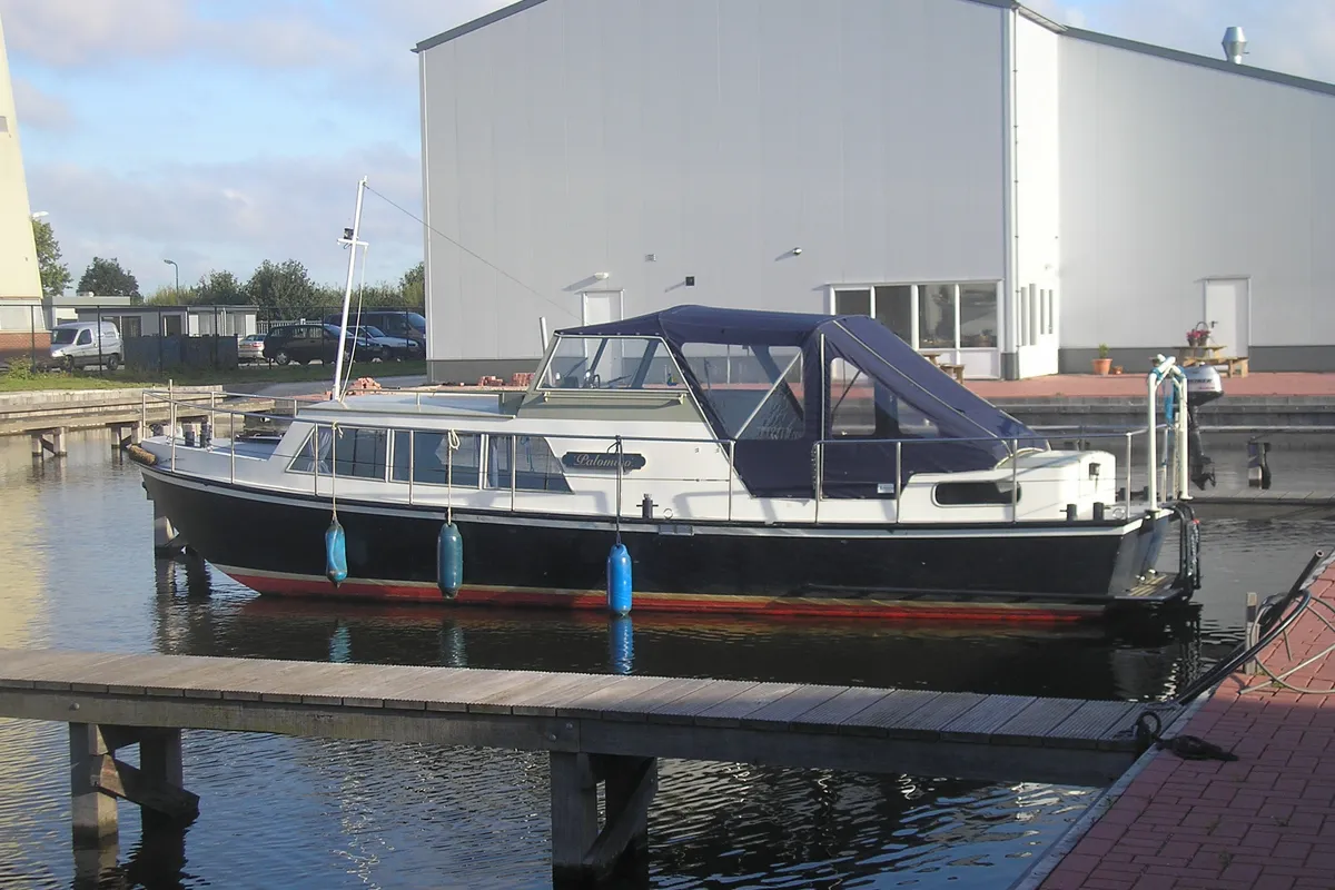 Exterior view of Palomino, a Gulet Doerak 950 motorboat at Woudsend, Netherlands
