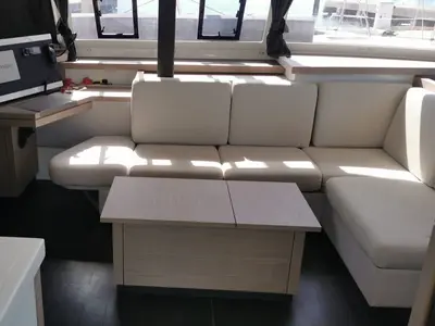 MARGUERITE, a Fountaine Pajot Astréa 42 catamaran at Propriano, France