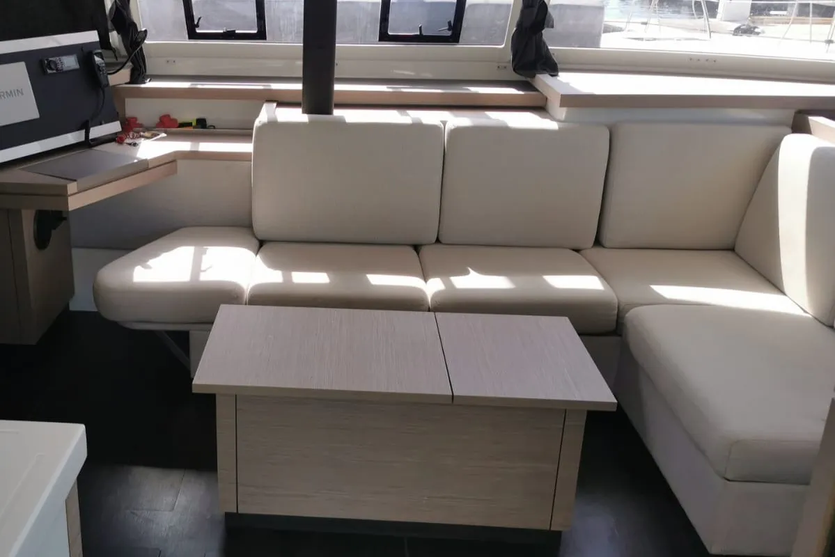 MARGUERITE, a Fountaine Pajot Astréa 42 catamaran at Propriano, France