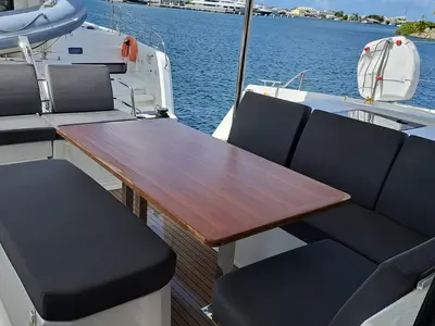 MARGUERITE, a Fountaine Pajot Astréa 42 catamaran at Propriano, France