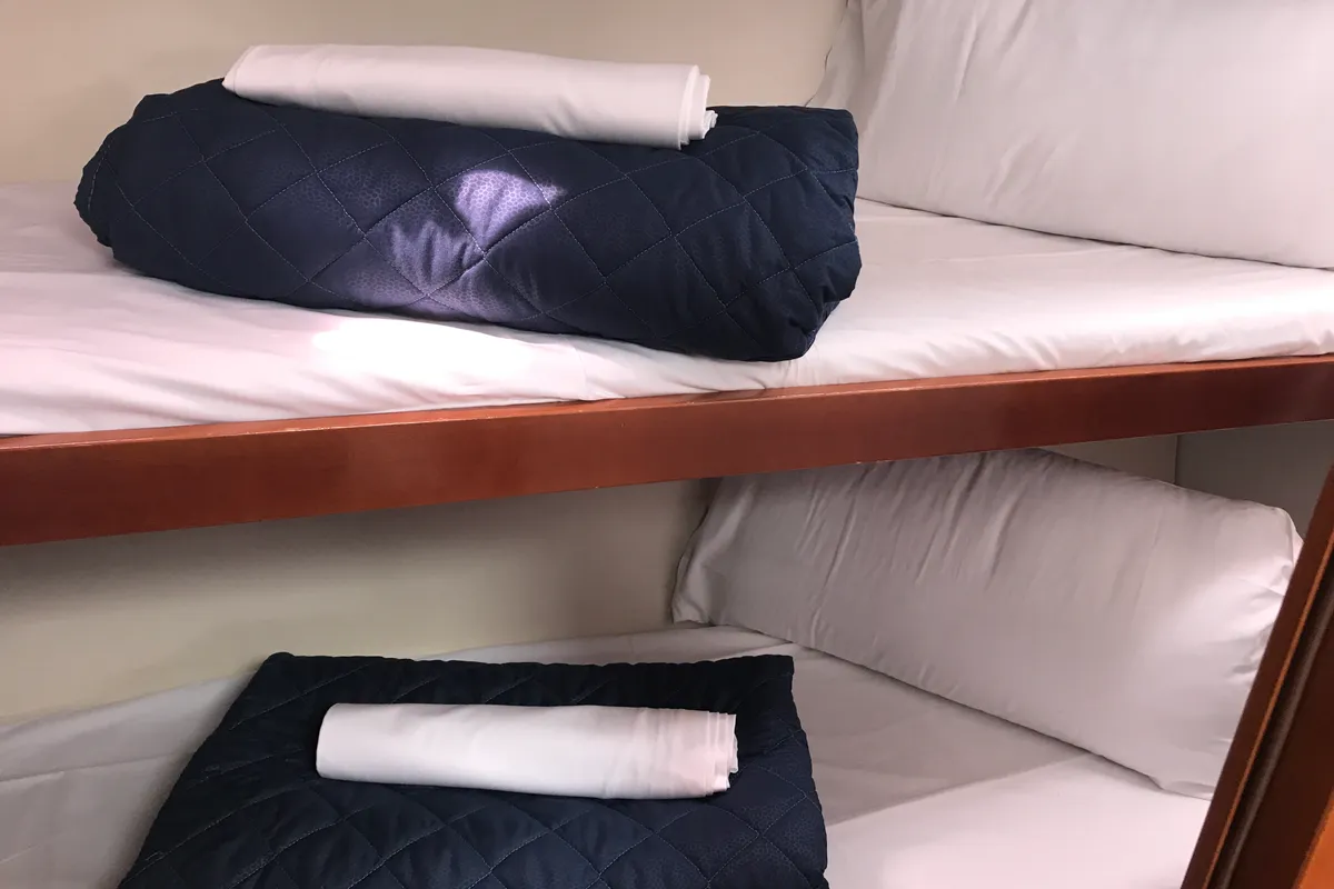 Cabin on Spica, a Beneteau Oceanis 50 Family sailboat at Olbia, Italy