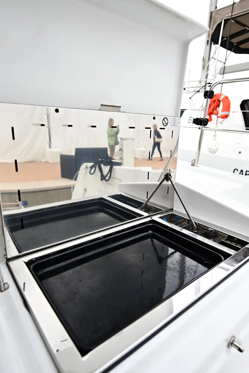 Cloe, a Bali 4.6 catamaran at Olbia, Italy