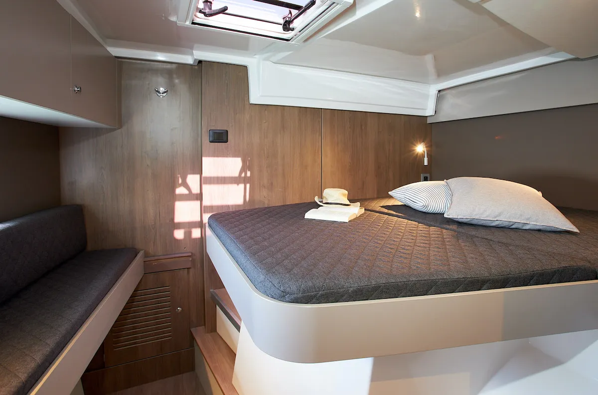 Cabin on Meme, a Bali Catspace catamaran at Grad Kaštela, Croatia