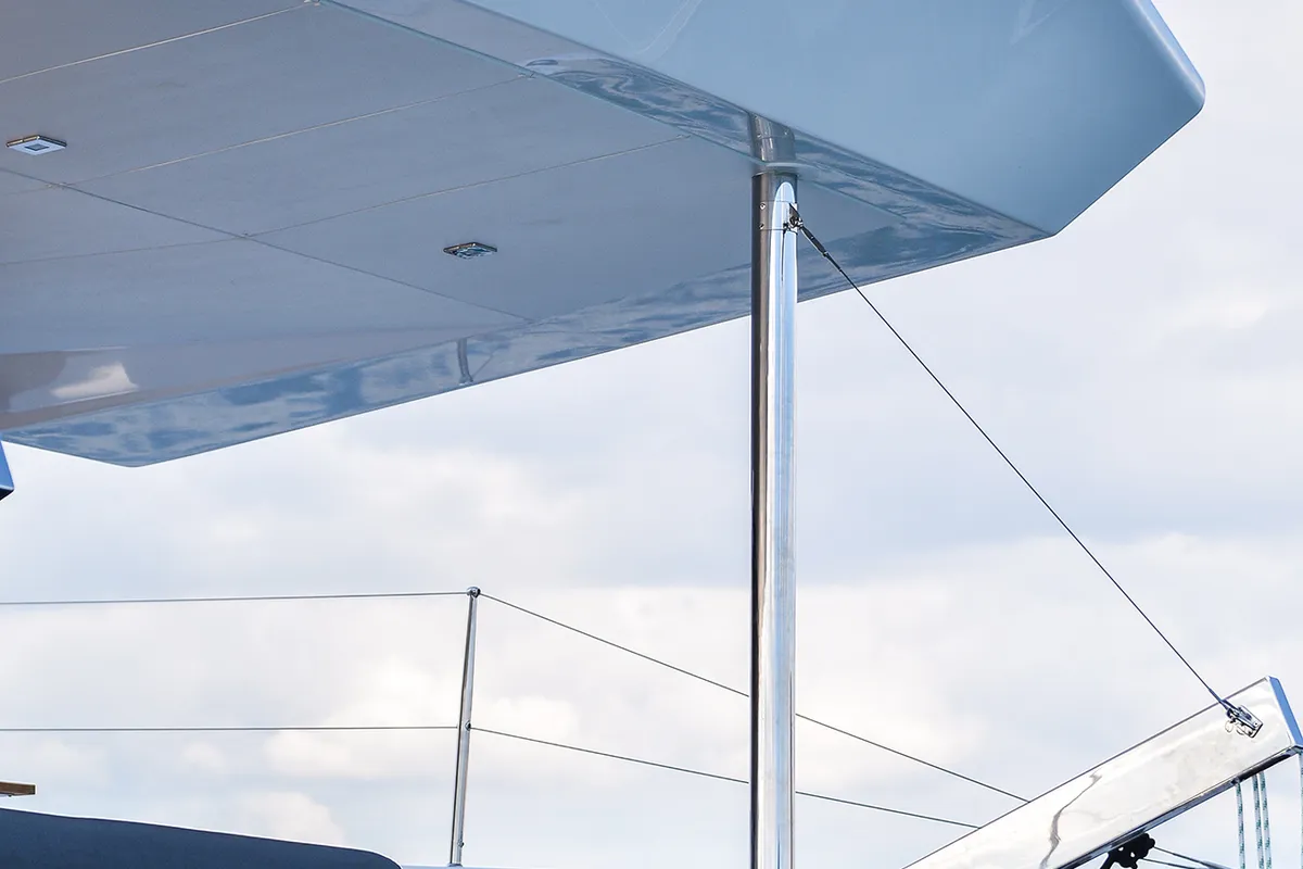 Caipirinha, a Dufour Catamaran 48 catamaran at Naousa, Greece