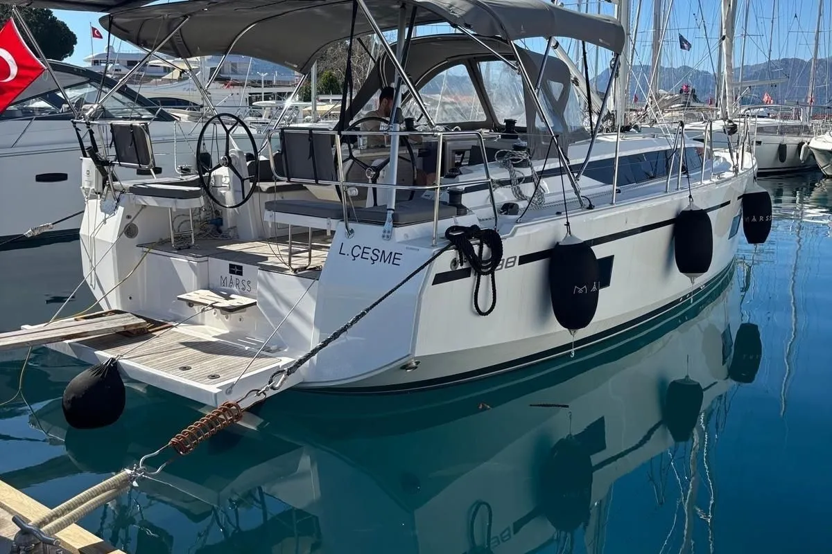 Marss, a Bavaria C38 sailboat at Marmaris, Turkey