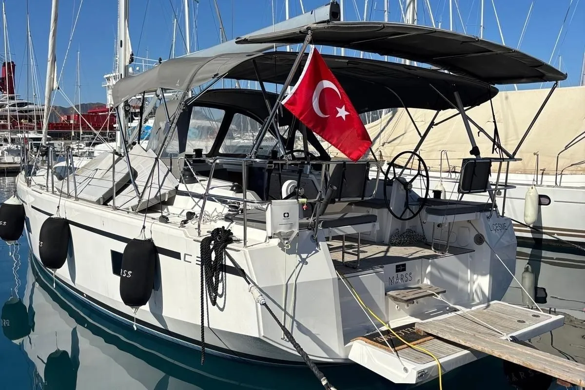 Marss, a Bavaria C38 sailboat at Marmaris, Turkey