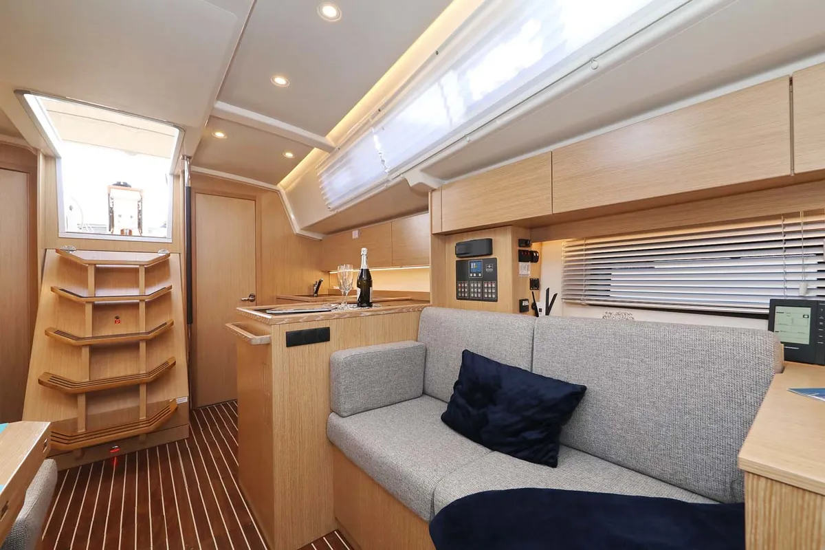 Salon of Amore, a Bavaria C38 Style sailboat at Grad Trogir, Croatia