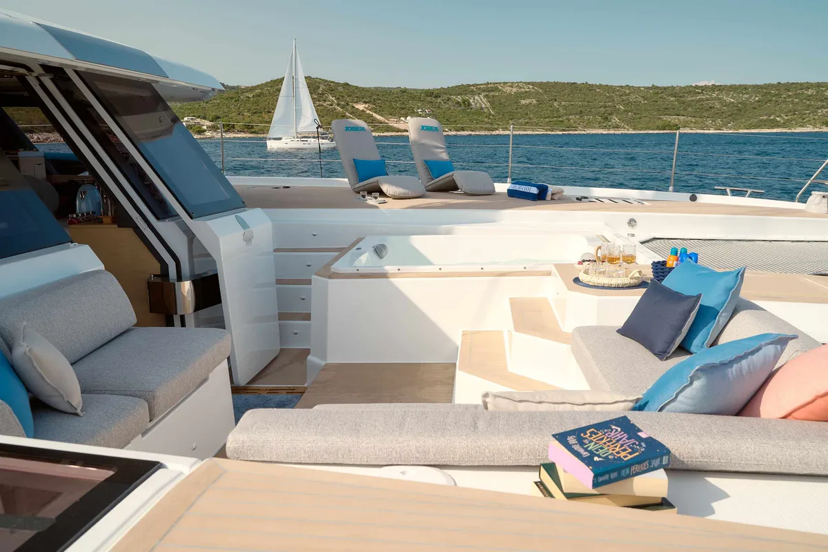 Fountaine Pajot Alegria 67, a catamaran at Trogir, Croatia