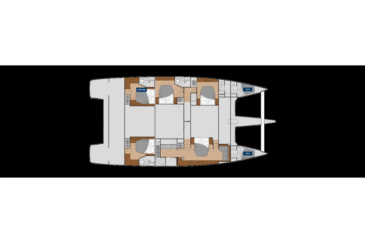 Fountaine Pajot Alegria 67, a catamaran at Trogir, Croatia