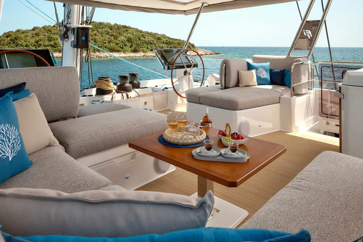 Fountaine Pajot Alegria 67, a catamaran at Trogir, Croatia