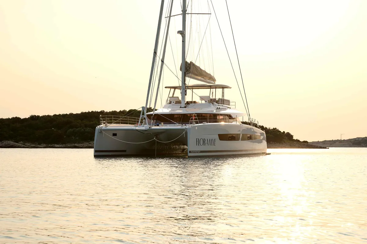 Fountaine Pajot Alegria 67, a catamaran at Trogir, Croatia