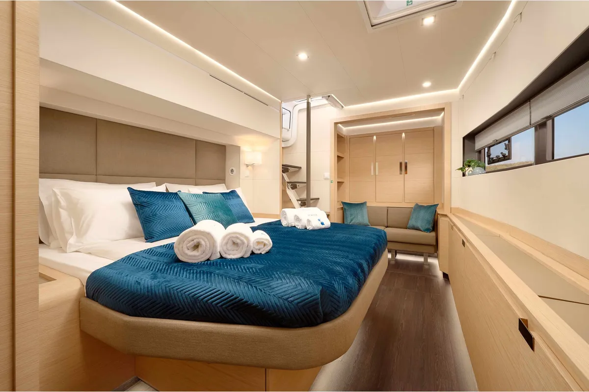 Fountaine Pajot Alegria 67, a catamaran at Trogir, Croatia