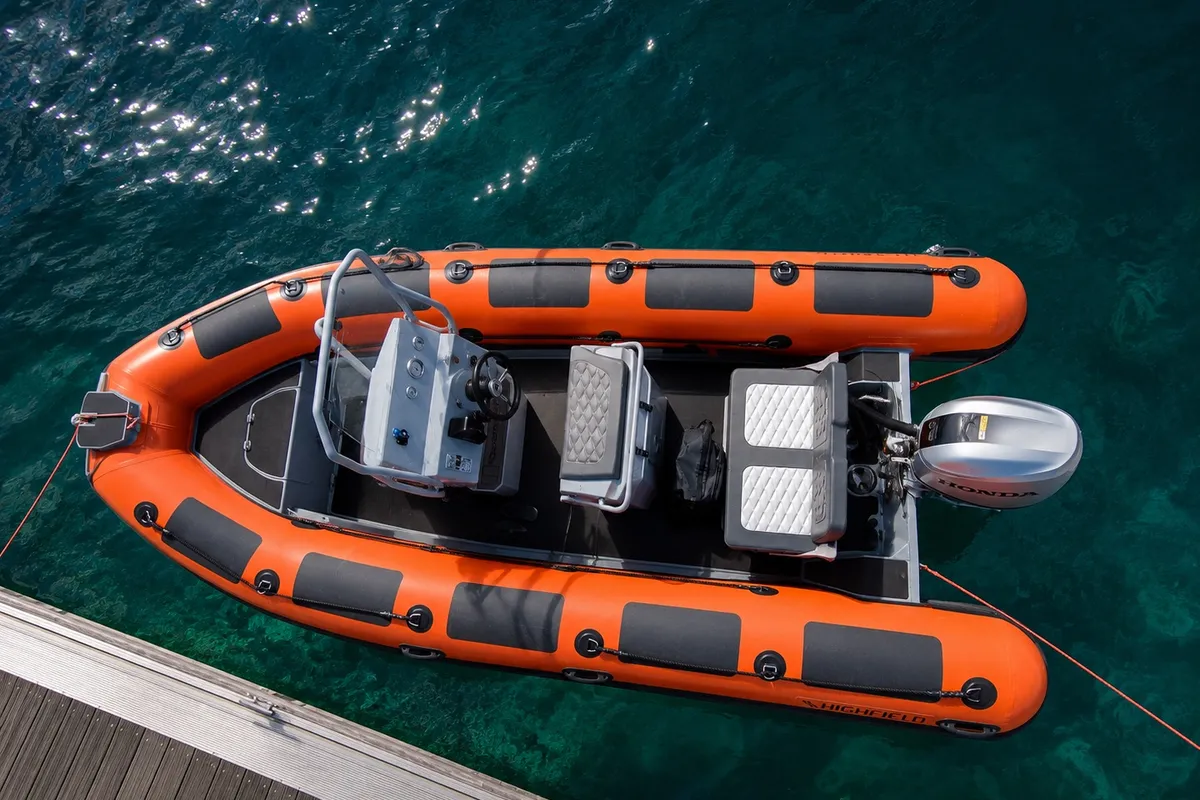 Highfielf Patrol 530, a Motorboat motorboat at Santa Eulària des Riu, Spain