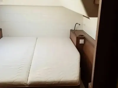 Cabin on Afrodite, a Lagoon 450 catamaran at Thira Municipal Unit, Greece