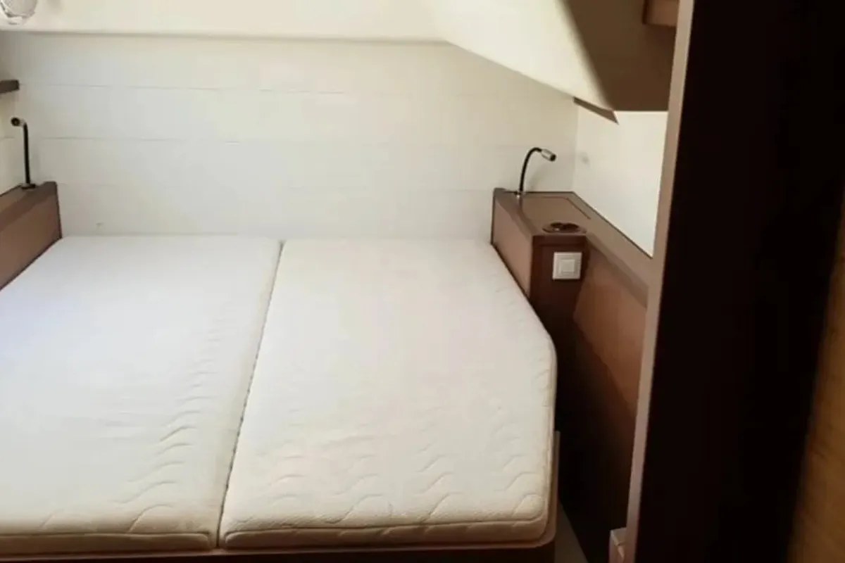 Cabin on Afrodite, a Lagoon 450 catamaran at Thira Municipal Unit, Greece