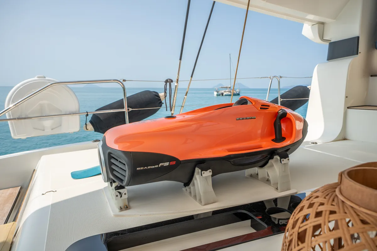Lagoon 55, a catamaran at Capo d'Orlando, Italy