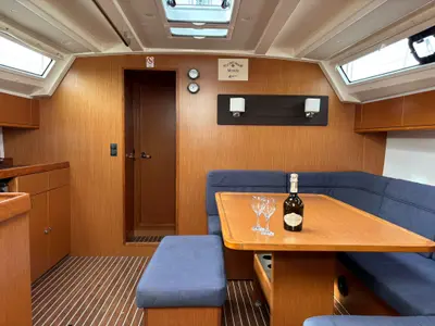 Salon of Mondo, a Bavaria Cruiser 46 sailboat at Općina Pakoštane, Croatia