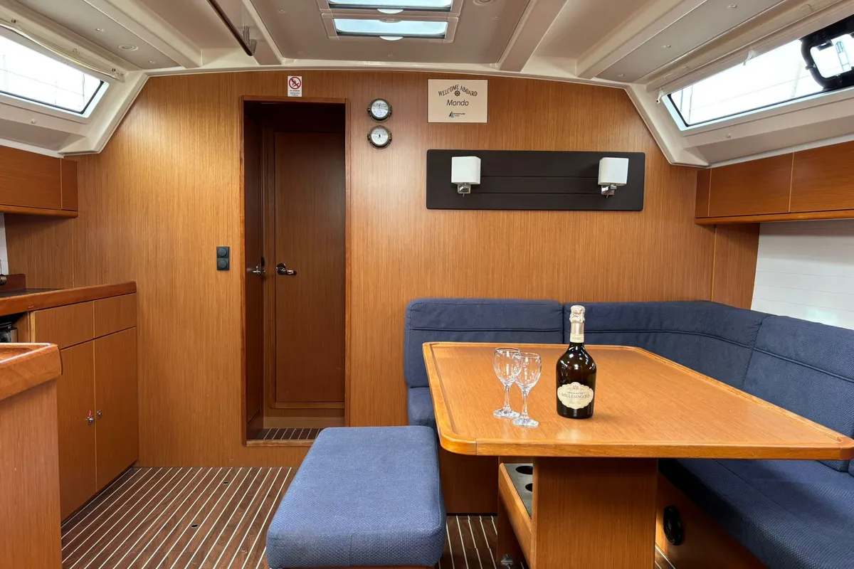 Salon of Mondo, a Bavaria Cruiser 46 sailboat at Općina Pakoštane, Croatia