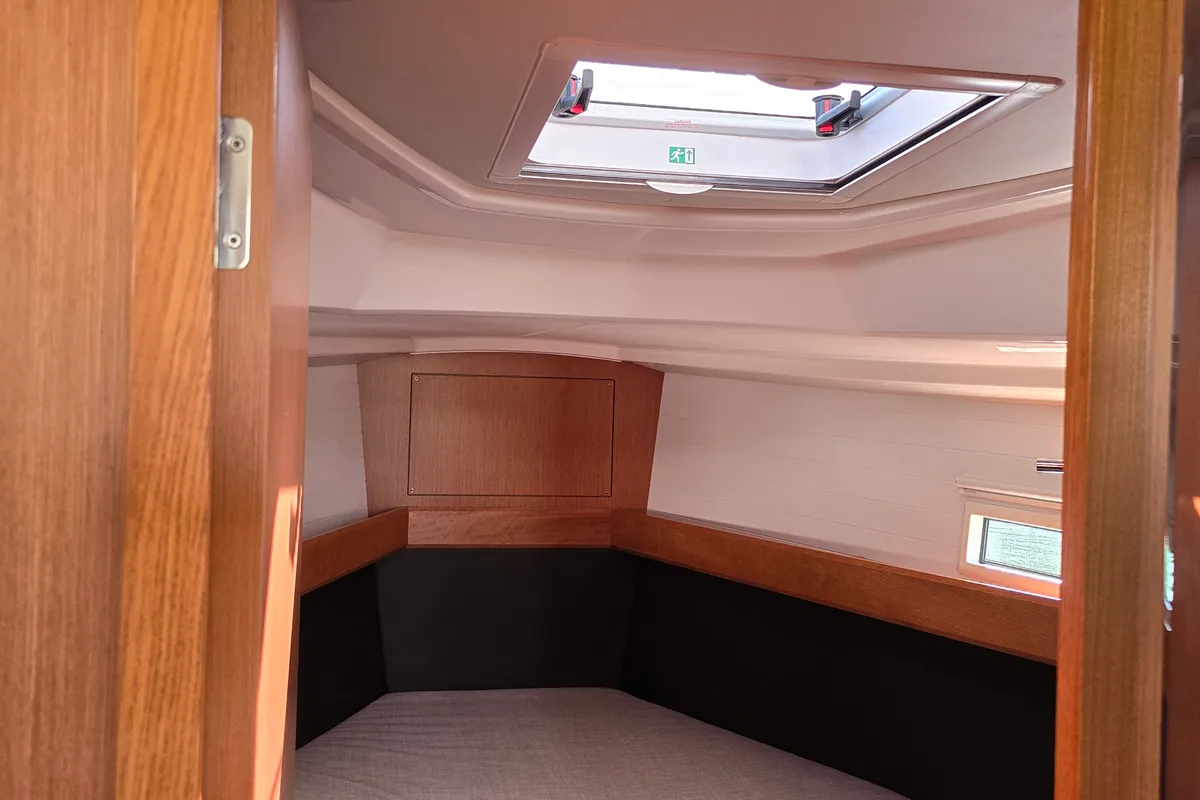 Cabin on Maia, a Bavaria Cruiser 37 sailboat at Zadar, Croatia