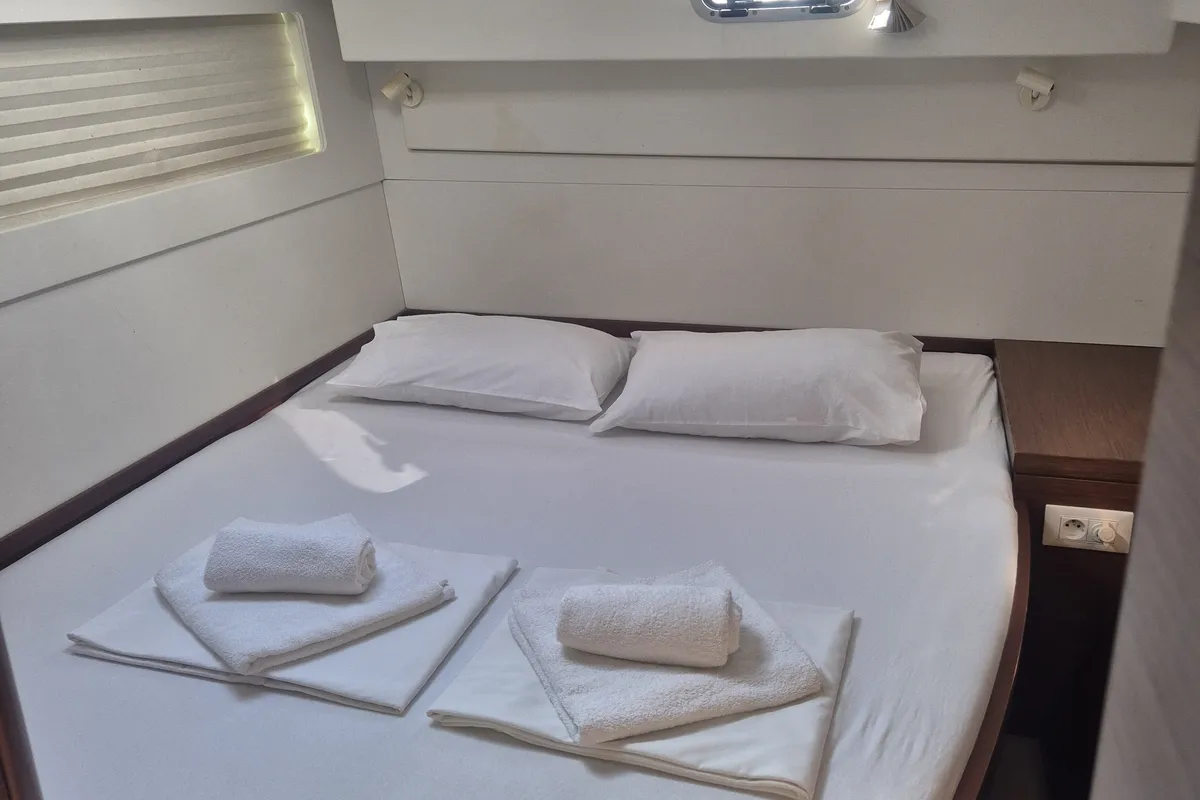 Cabin on Nina II, a Lagoon 40 catamaran at Dubrovnik, Croatia