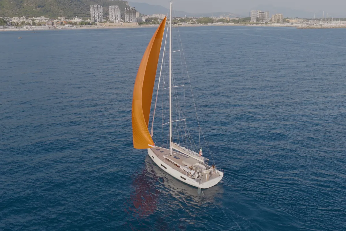 Exterior view of Premium, a Solaris 50 sailboat at Salerno, Italy