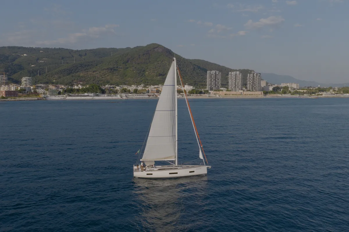 Exterior view of Premium, a Solaris 50 sailboat at Salerno, Italy