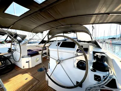 Hangover, a Bavaria C50 Holiday sailboat at Kaštela, Croatia