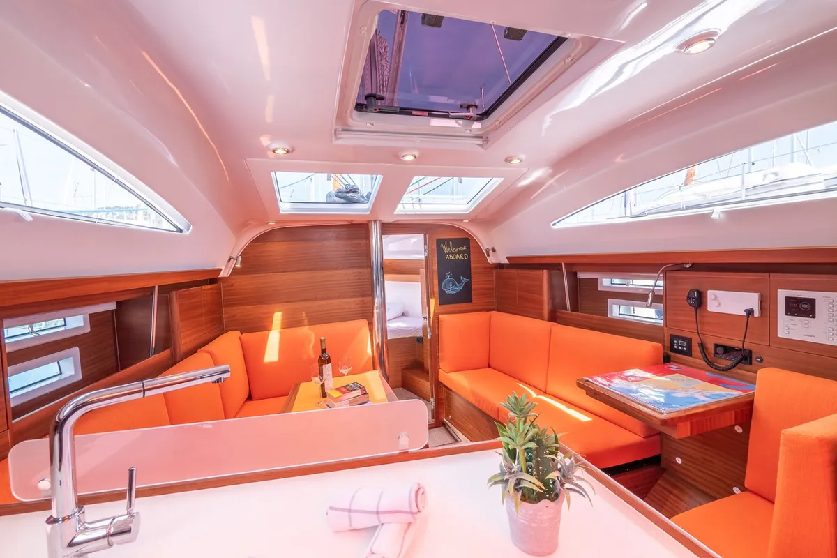 Salon of Funky, a Elan Impression 40.1 sailboat at Split, Croatia