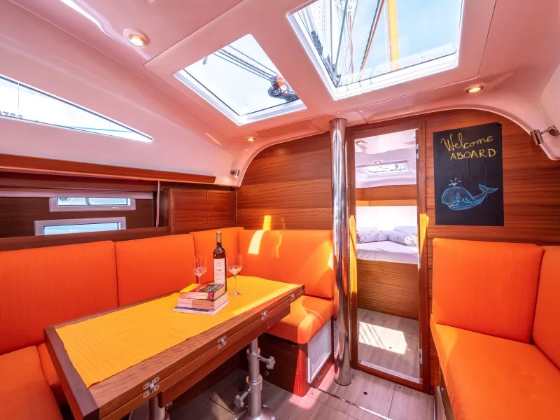 Salon of Funky, a Elan Impression 40.1 sailboat at Split, Croatia