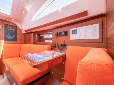 Salon of Funky, a Elan Impression 40.1 sailboat at Split, Croatia