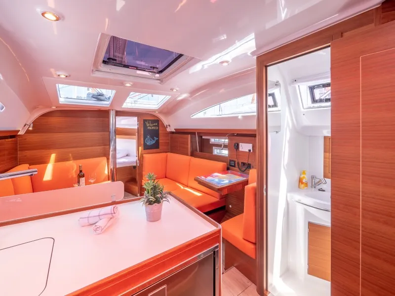 Salon of Funky, a Elan Impression 40.1 sailboat at Split, Croatia