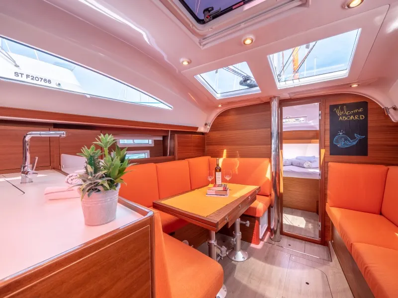 Salon of Funky, a Elan Impression 40.1 sailboat at Split, Croatia