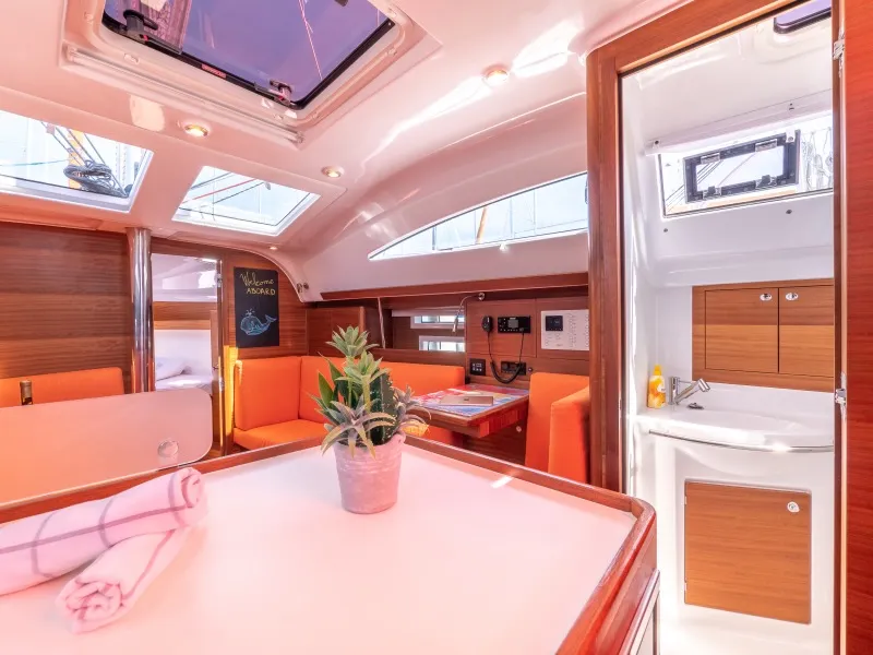 Salon of Funky, a Elan Impression 40.1 sailboat at Split, Croatia