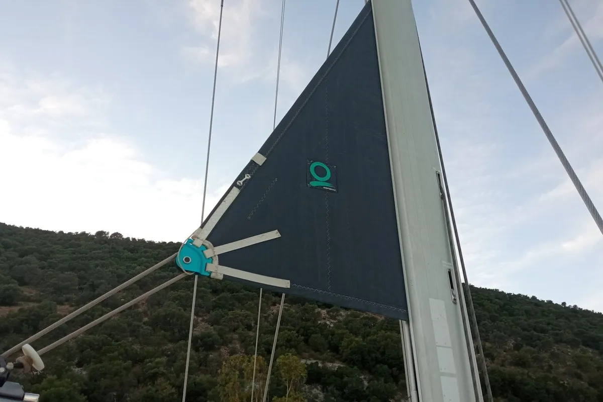 Family, a Jeanneau Sun Odyssey 49 sailboat at Municipal Unit of Lefkada, Greece
