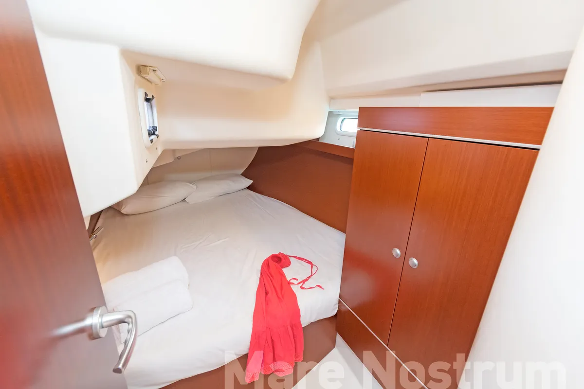 Cabin on Mare Nostrum, a Hanse 385 sailboat at Kos, Greece