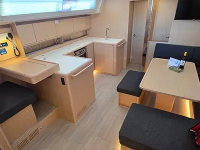 Salon of Payetra, a Bavaria C46 sailboat at Zadar, Croatia