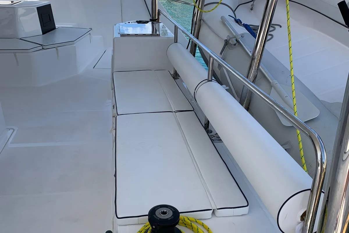 Eden Planet, a Dufour 48 Catamaran catamaran at Tonnarella, Italy