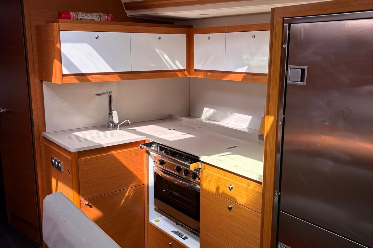 Galley of Salima, a Dufour 48 sailboat at Tonnarella, Italy